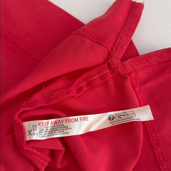 FP Movement by Free People Top Hot Shot Hooded Layer Sweatshirt Hibiscus Small - Picture 10 of 16